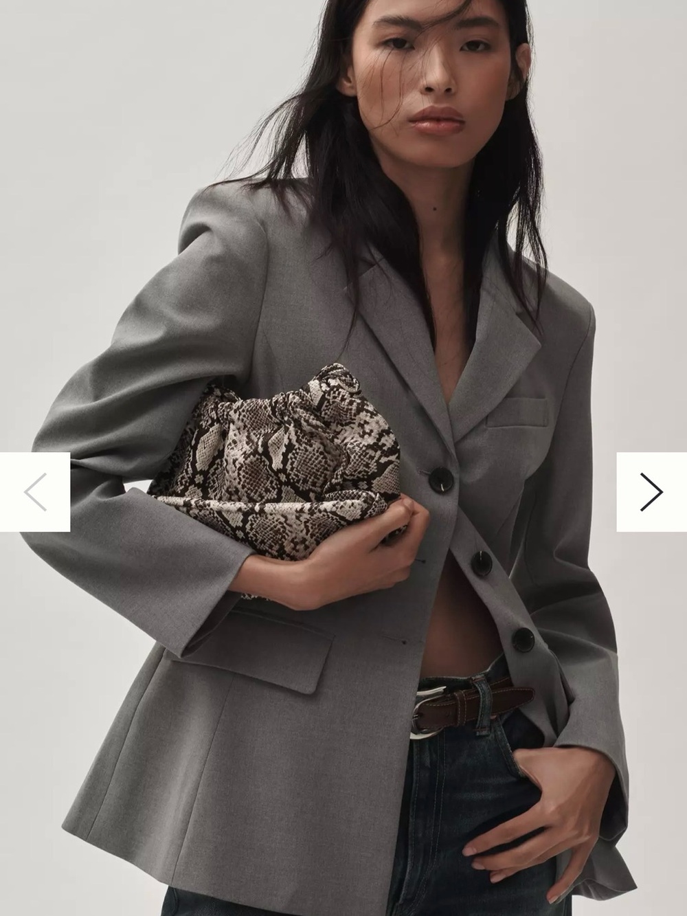 Avec Les Filles Light Gray Blazer - Sleek Tailored Jacket